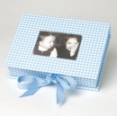Kleine Fotobox VICHY BLUE